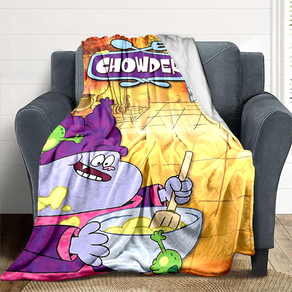 1pc Chowder Soup Blanket Versatile for Couch, Office Bed