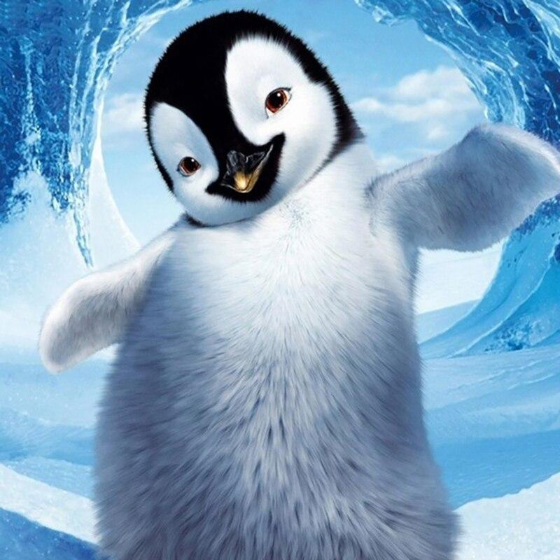 5D Diamond Painting Penguin Full Round Drill Animal Diamond Embroidery Mosaic Rhinestone Home Decor Wall Art Gift