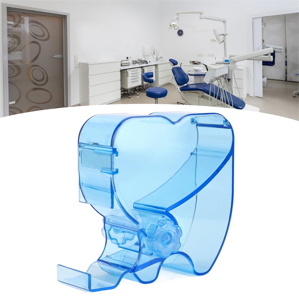 Коробка для стоматологических ватных валиков, синяя, безопасная, прочная, обтекаемая конструкция, кардиоидный диспенсер для ватных валиков