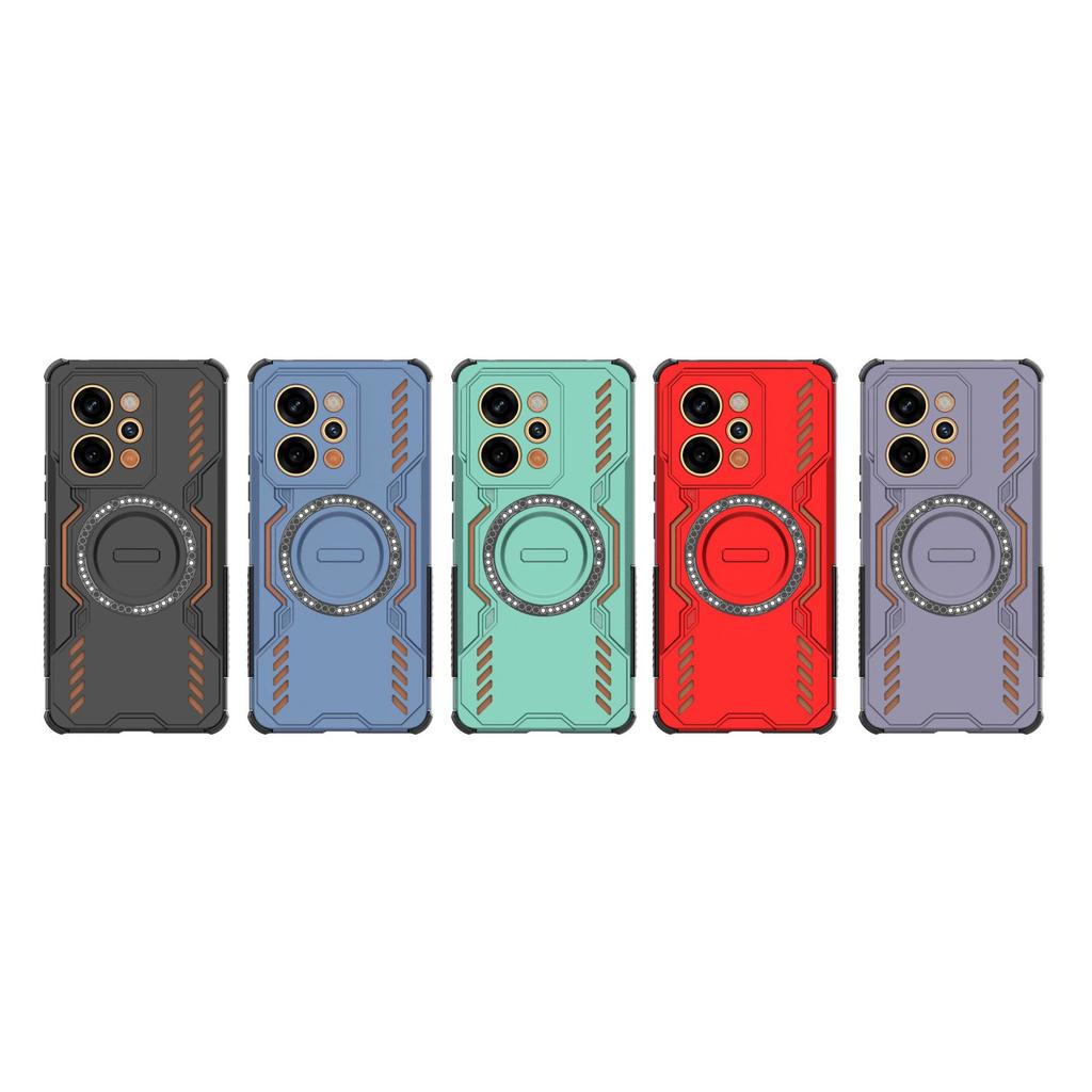 Для Oppo Realme P4 Power 5G / Realme Narzo Power 5G Магнитный чехол, Термоотводящий противоударный чехол для телефона