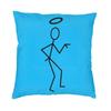 The Saint Stick Figure ( Black ) . Pillowcase Bedroom Home Decoration Saint Tv Roger Moore Charteris Simon Templar Retro