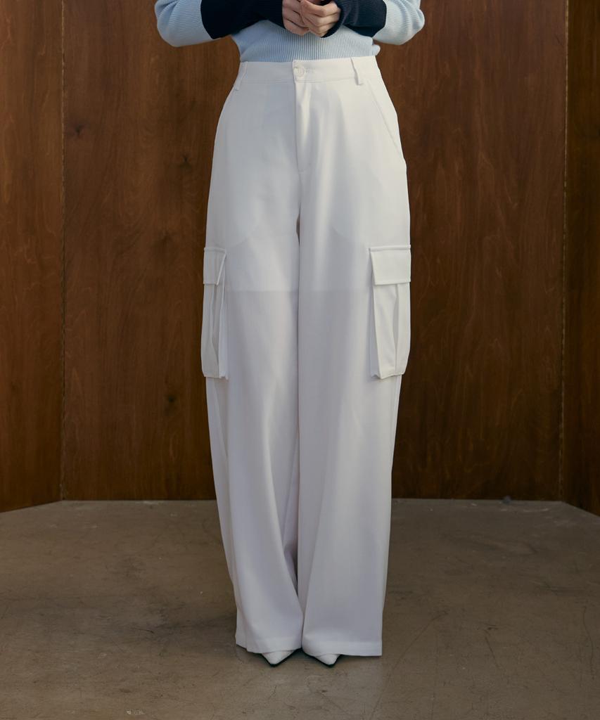 ODER Cargo Wide Slacks - Ivory