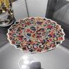 Lace Round Cashew Flower Embroidery Table Place Mat Cloth Wedding Christmas Placemat Kitchen Table Decoration and Accessories