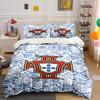 Blue floral tiles pattern. Bedding sets Duvet cover sets Duvet covers Pillowcases(1 * Duvet Cover 2 * Pillowcases, without duvet insert)