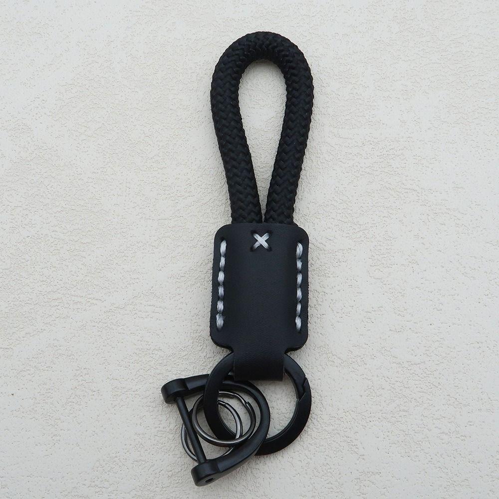 Creative DIY Leather Keychain Handmade Gift Bag Pendant Trendy Car Keychain