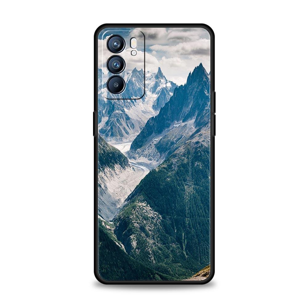 Waterfall Nature Trees Ship Phone Case For Oppo A54 A53 A52 A9 2020 A15 A95 A16 A76 A74 A12 Find X5 SE Reno6 Pro Plus 5G Cover