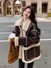 Women's Retro One-Piece Suede Sheepskin Wool Coat - Winter Plush Fur