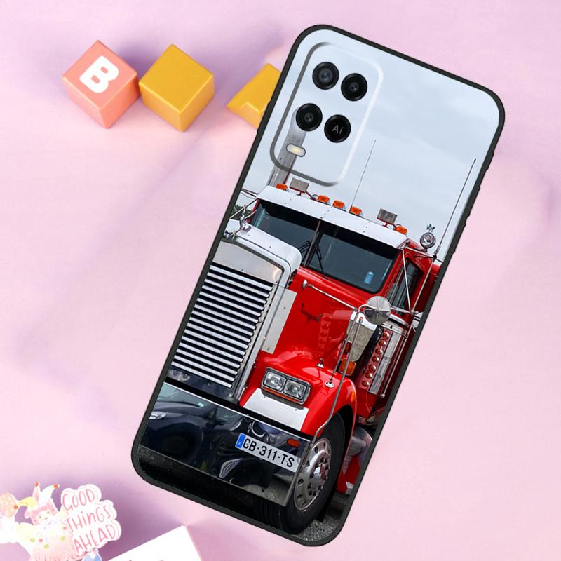 Heavy Truck Car Case For Oppo A54 A74 A94 A40 A60 A80 A18 A38 A58 A78 A98 A96 A76 A16 A15 A17 A57 A5 A6 Pro