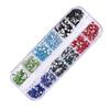 1Box 12 Sheets Colorful Crystals Art Bling Shiny Rhinestones Decal Manicure Tool