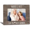 World's Best Auntie Picture Frame, Mother's Day Birthday Gifts for Auntie Grandma, Best Grandma Photo Frame 4X6, Grandmother Gifts Wooden Photo