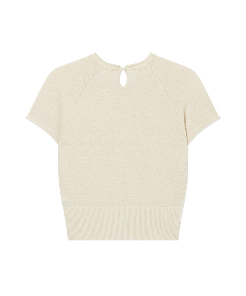 COVERNAT WOMAN Boucle Raglan Half Knit Ivory