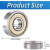 10Pcs 608 ZZ 608RS Ball Bearings 608ZZ Metal Double Shielded Miniature Deep Groove Skateboard Ball Bearings 8mm X 22mm X 7mm