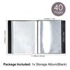 A6 40 Pages Clear Sticker Photo Storage Album, Clear Die & Stamp Storage Bag Transparent Plastic Folders,Stamp Cutting Dies