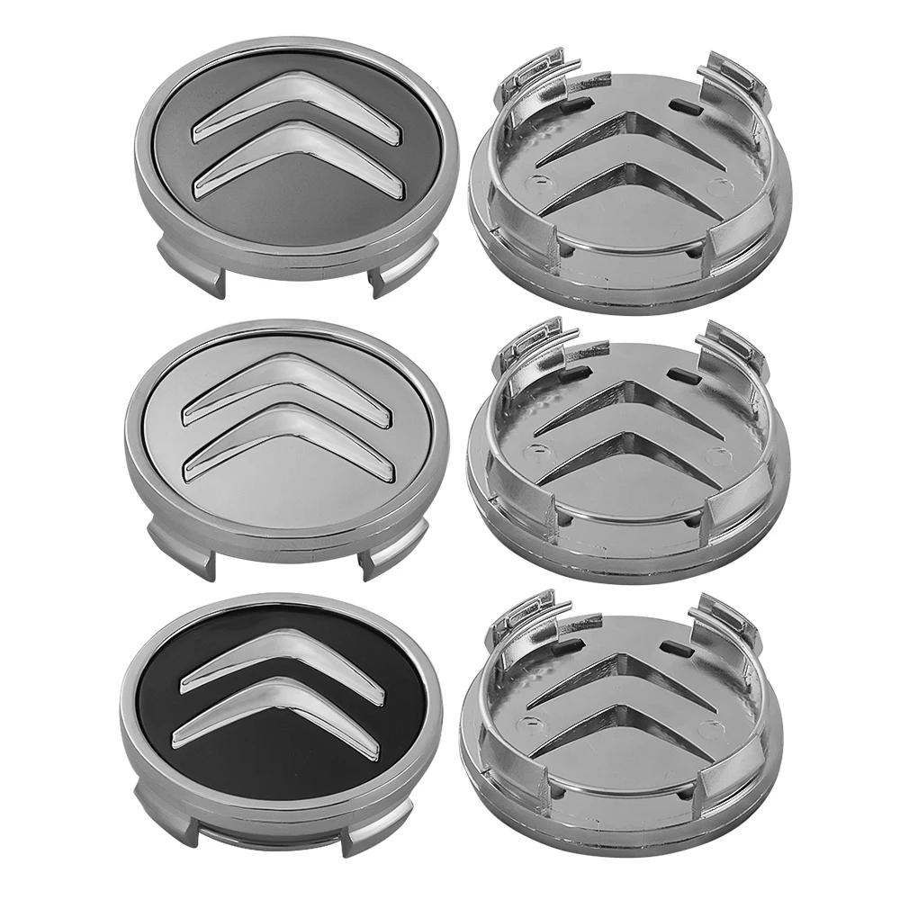 4Pcs 56/60mm Car Emblem Wheel Center Hub Cap Accessories For Citroen C1 C2 C3 C6 C8 C4 Picasso Xsara C5 Aircross Cactus Berlingo anf123