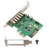 Карта расширения PCIE на USB 6 интерфейсов USB2.0 15PIN SATA 480 Мбит/с 12 Мбит/с 1,5 Мбит/с Настольный компьютер