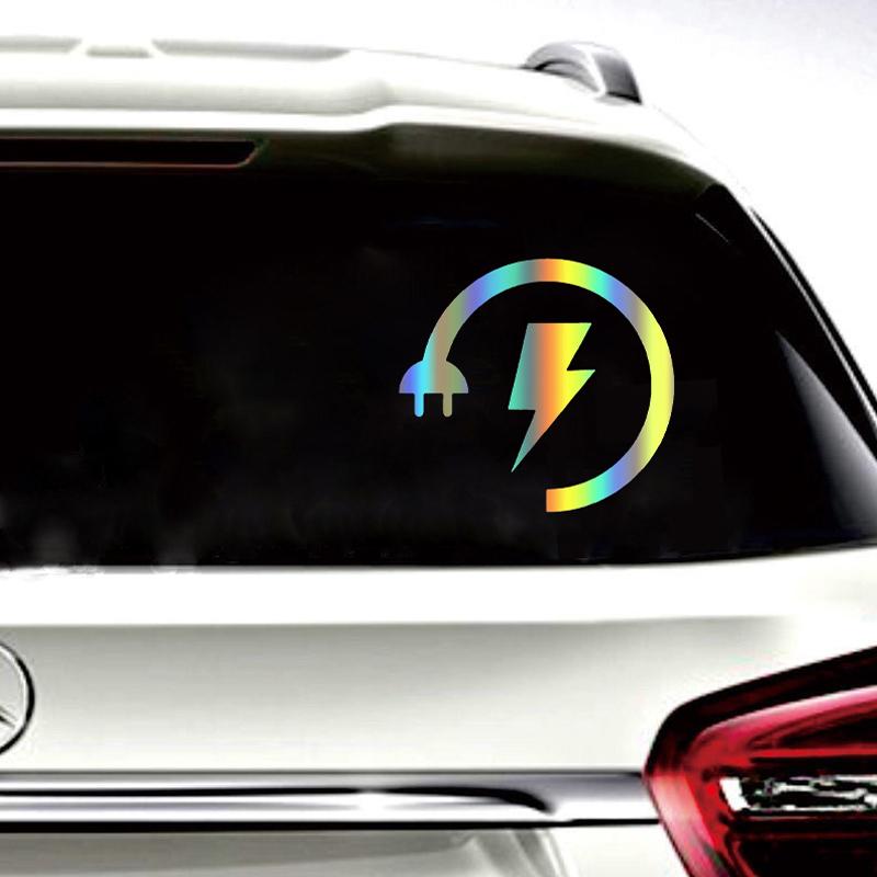 Электрическая вилка Форма автомобиля наклейка бампер лобовое стекло авто наклейка мотоцикл ноутбук водонепроницаемый грузовик автомобиль транспортные средства