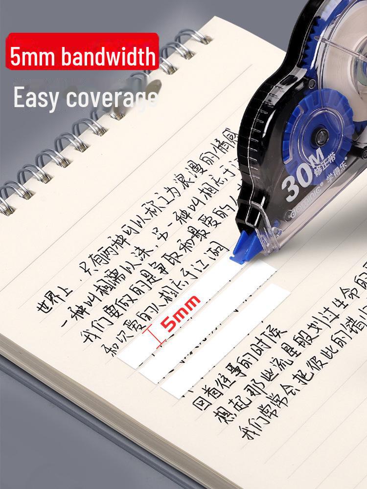 Высокоемкая корректирующая лента для учащихся с гладкой, прозрачной пленкой