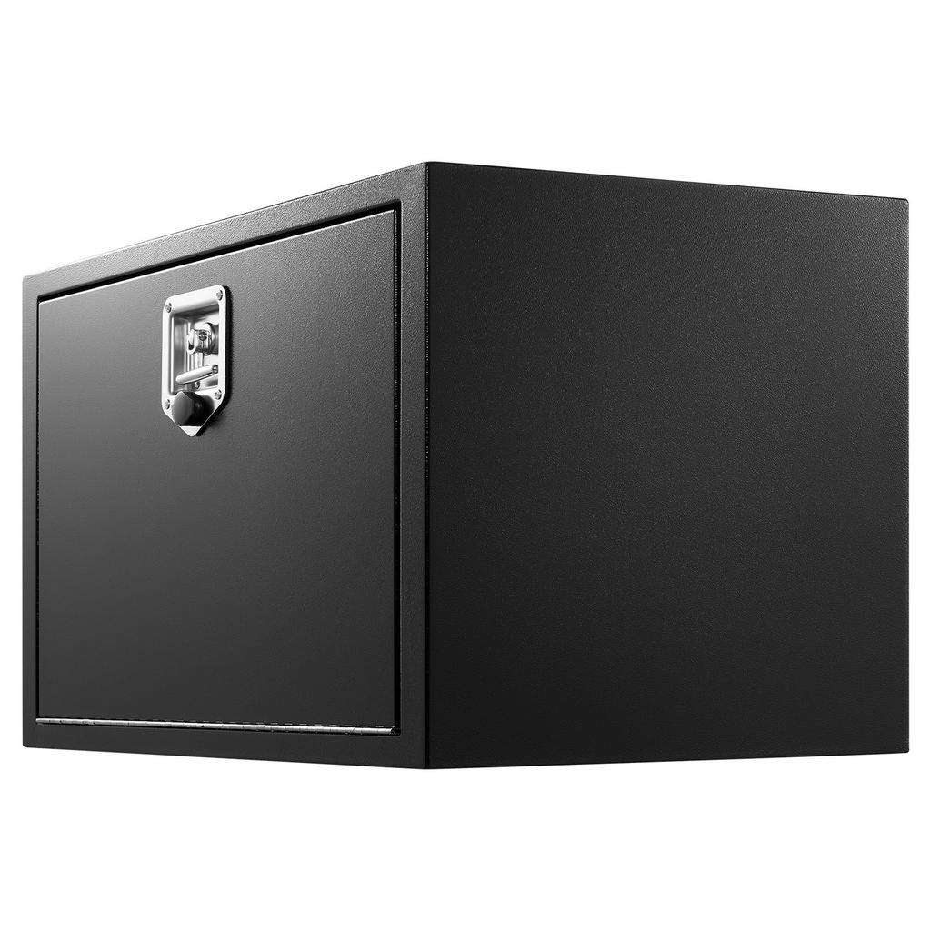 Underbody Truck Tool Box, 762 x 457 x 457 mm Heavy Duty Steel Trailer Storage Box with Lock & Keys, Waterproof Trailer Storage Organizer Under Body