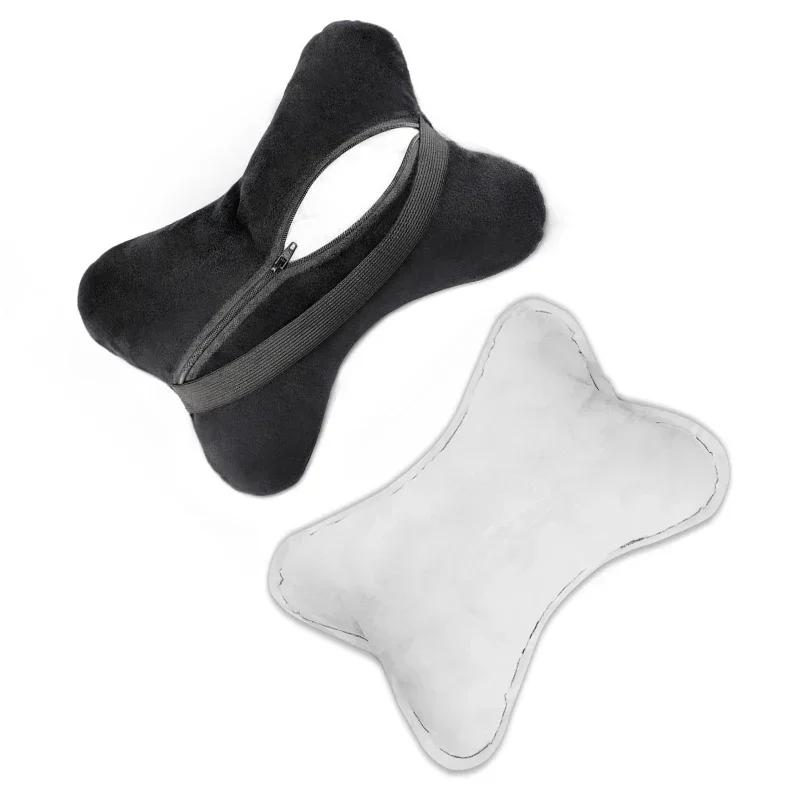 OBTLU1 Car Headrest Cover Auto Seat Cover Head Neck Rest Pillow for VW Volkswagen Golf Polo Passat Touran Jetta Car Styling