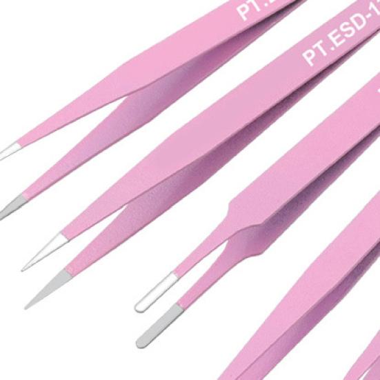 6 шт., высокопрочные пинцеты с различными характеристиками, антистатические антистатические ESD пинцеты для электронного ремонта, инструмент для обслуживания