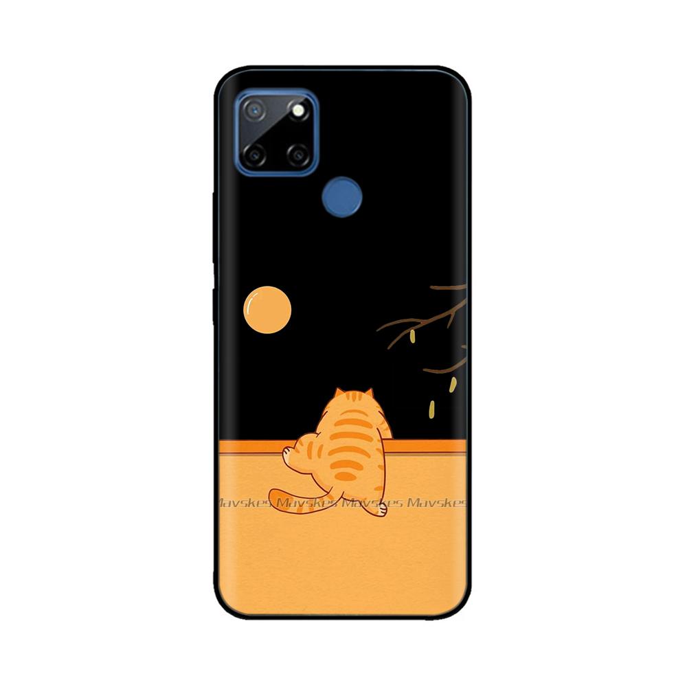 Чехол для Realme C12 C25 C25s Realme 7i Global Чехол Милый Мягкий Силикон ТПУ Задняя Крышка Realme7i RMX2193 Защитный Чехол Fundas