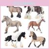 Детский набор ПВХ фигурок лошадей с аутентичным дизайном для развивающей игры