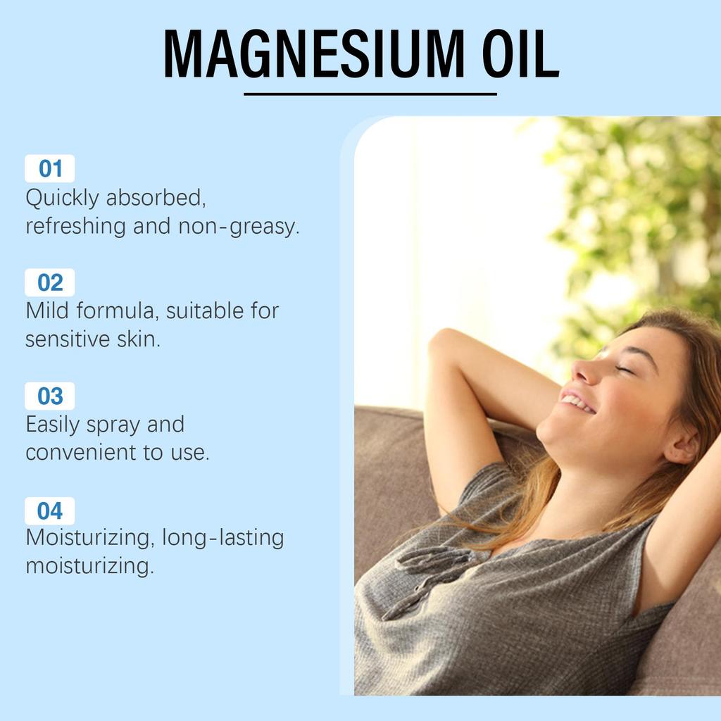 Спрей с хлоридом магния Ximonth, ночной уход, спокойная кожа тела, увлажняющий лечебный спрей