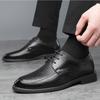Fashion Men's Business Dress Shoes Summer Breathable Hollow Out Shoe Luxury Casual Leather Shoes for Men Lace Up Oxford Shoe Men Shoes