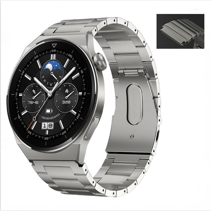 22-миллиметровый титановый металлический ремешок для Huawei Watch 3/GT3 Pro, легкий браслет из нержавеющей стали для Samsung Watch 3/S3/Amazfit GTR/Stratos