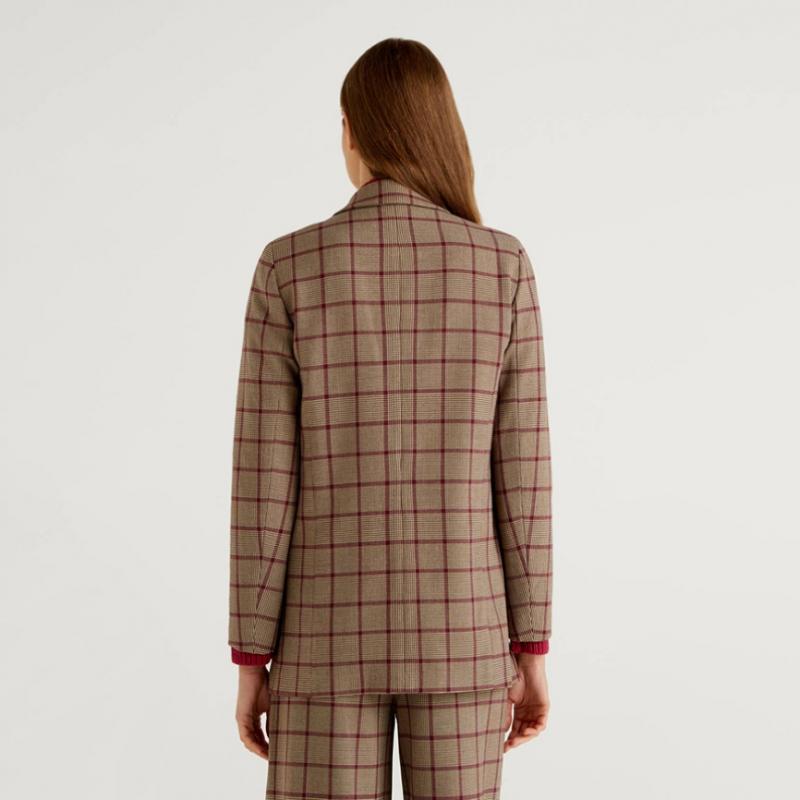  Benetton Benetton клетчатая куртка 1f 2tuj52475 902