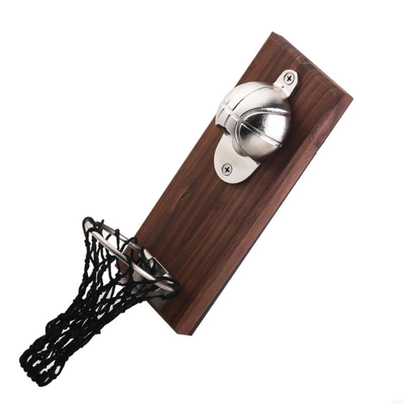 KX4B Bottle Opener Cast Wall Mount Durable Net Catcher Durable for Creative desig