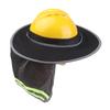 Hard Hat Sun Neck Shield Summer Helmet Mesh Sunshade High Visibility Reflective Hard Hat Shade For Outdoor Construction Worker