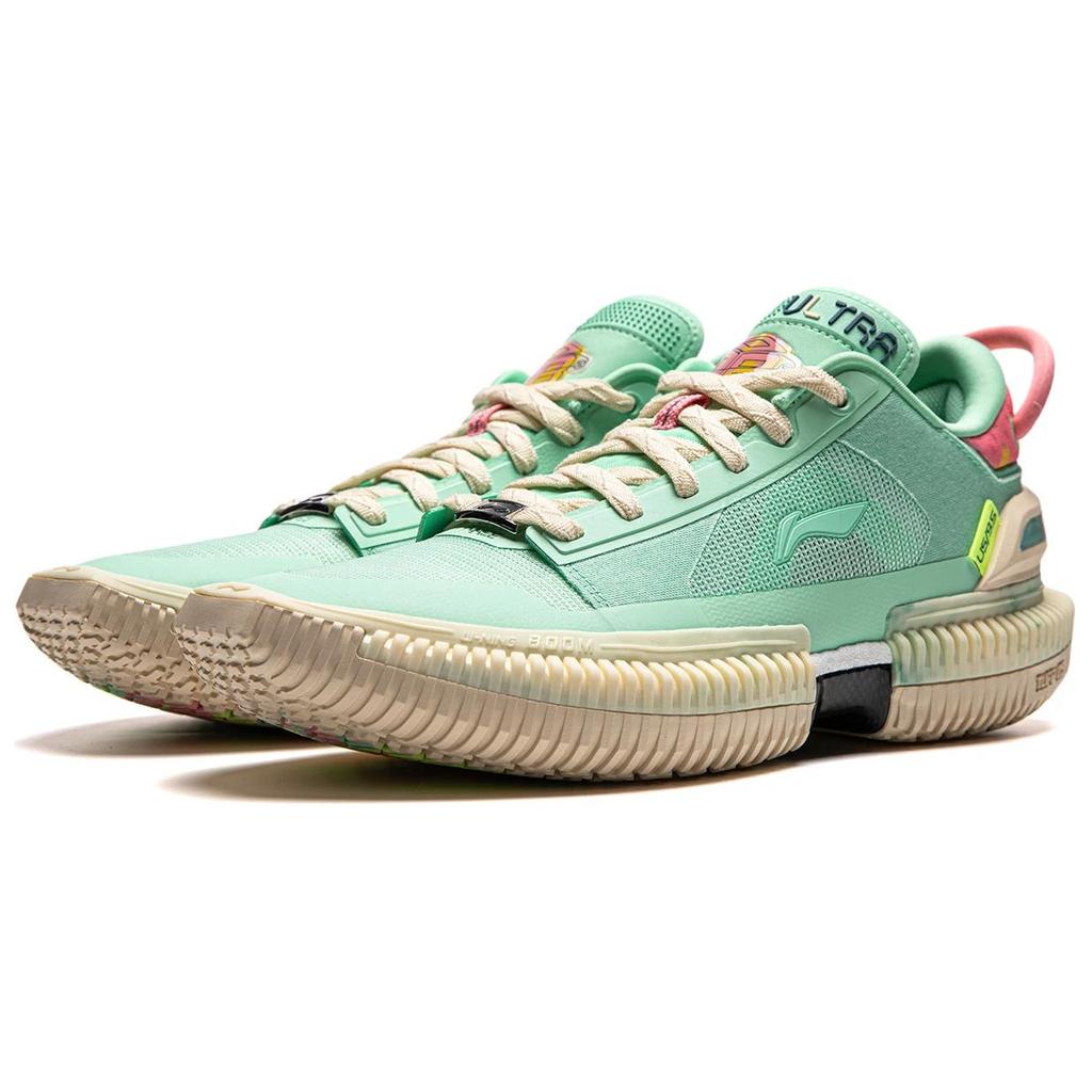 Li-Ning Trendy Comfortable Non-Slip Wear-Resistant Low-Top Basketball Shoes Men Sneaker Cool-Green ABFU013-1