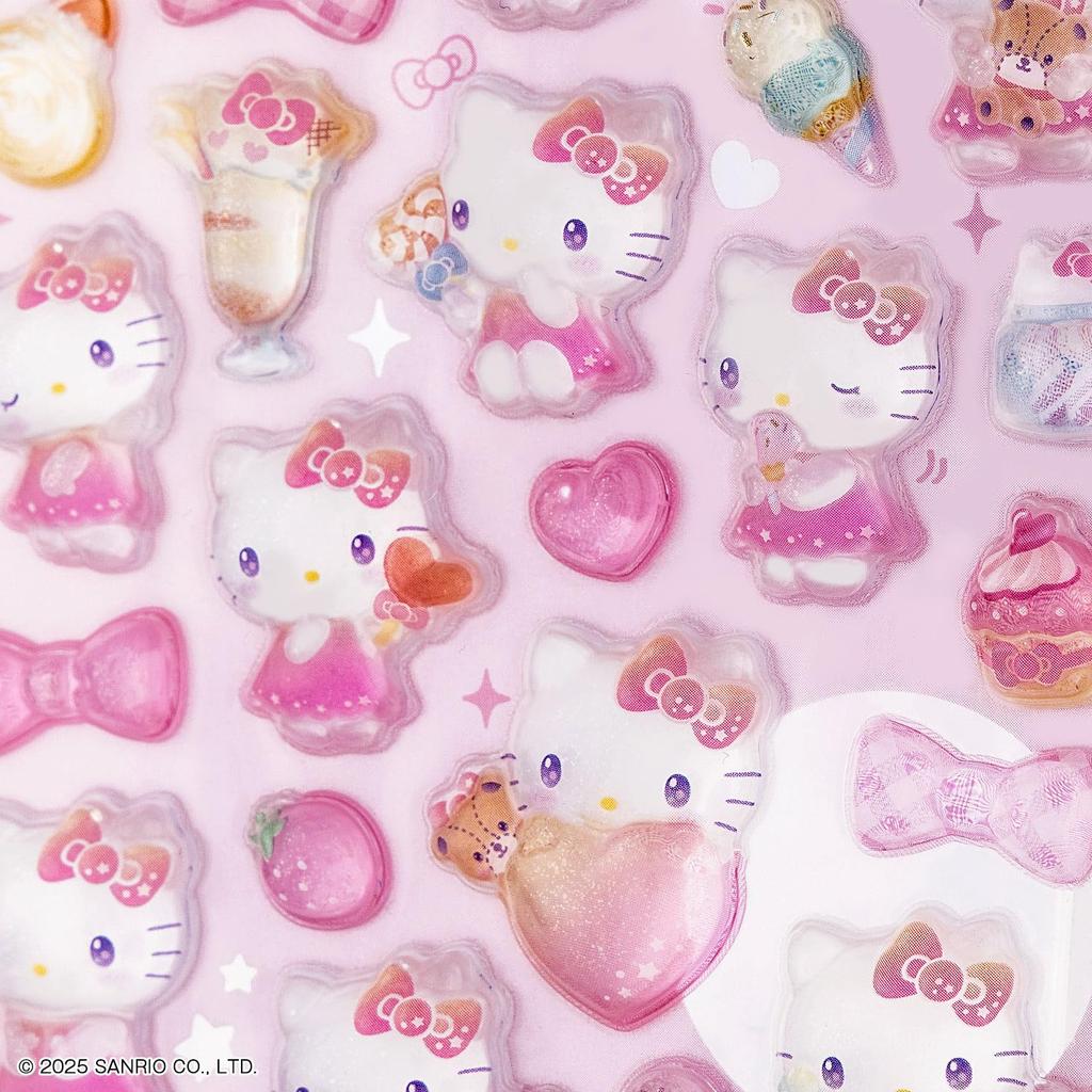Канцелярские товары Персонаж Sanrio Bonbon Drop Hello S8812101 Sun-Star Наклейки, Стикеры, Китти, Розовый,