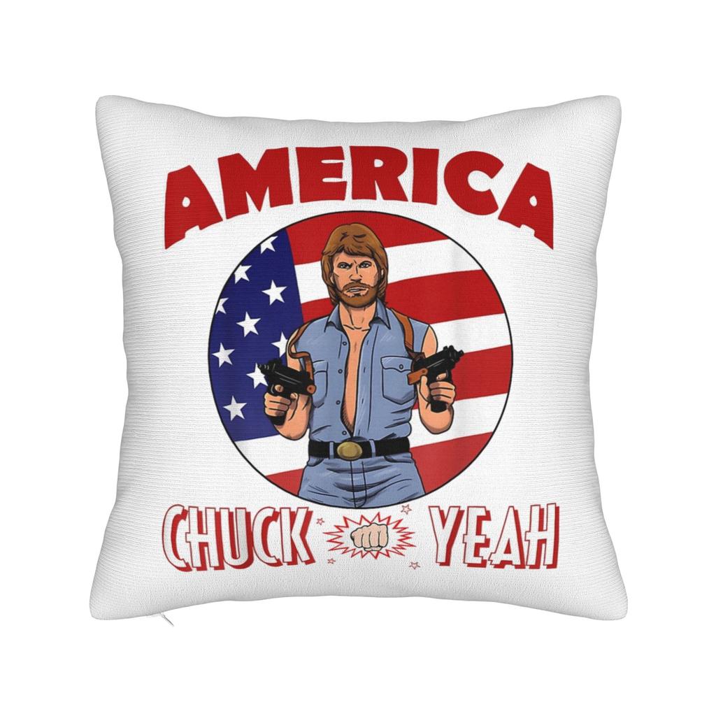 Remember Chuck Norris Throw Pillow Cover Polyester Decorative Pillow Creative Pillowcase