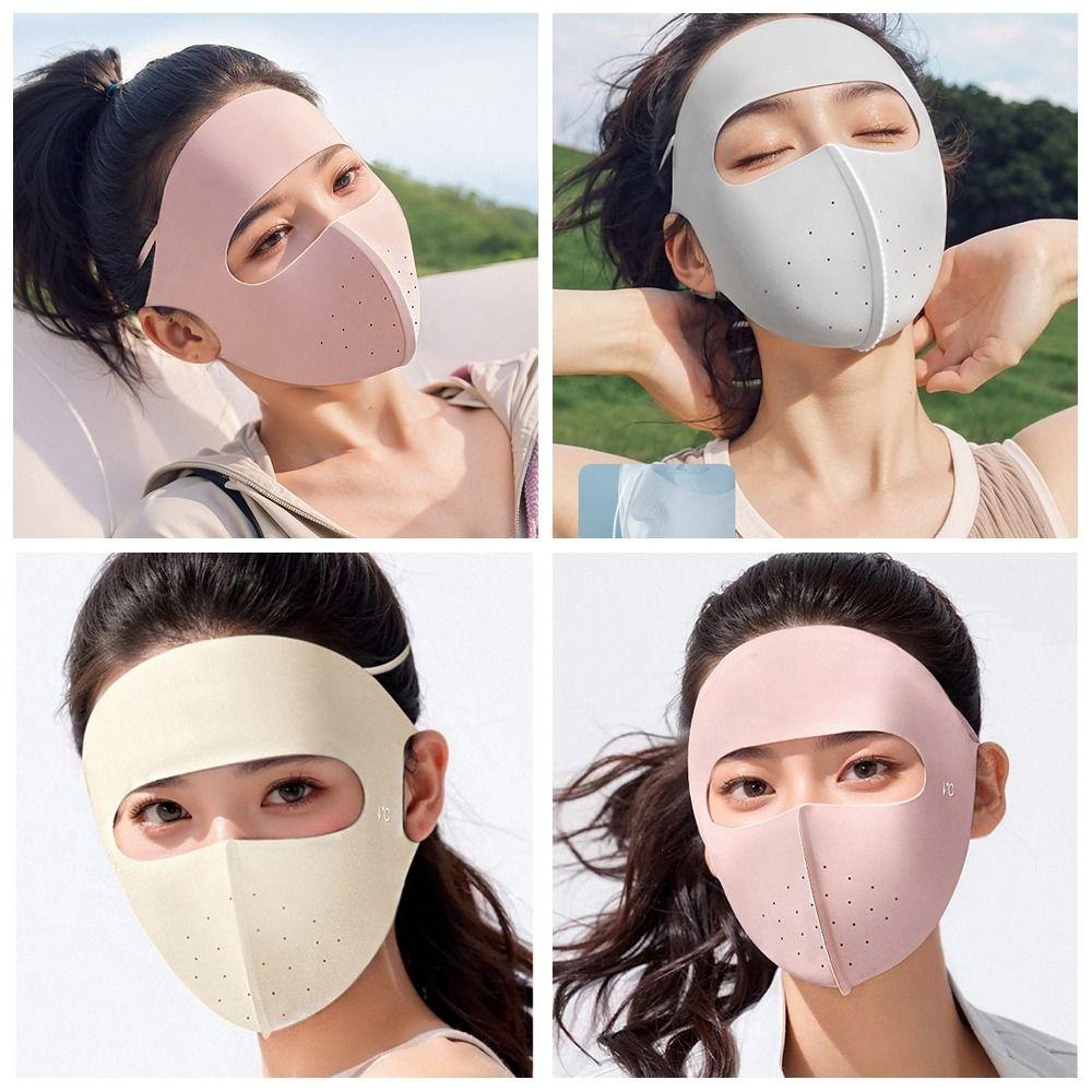 Face Mask Ice Silk Mask Summer Face Cover Elastic Sunscreen Mask Cycling