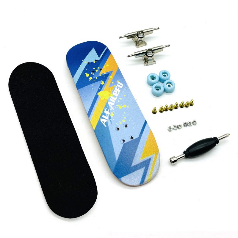 Maple Double Kick Finger Skateboard Toy for Teens & Children
