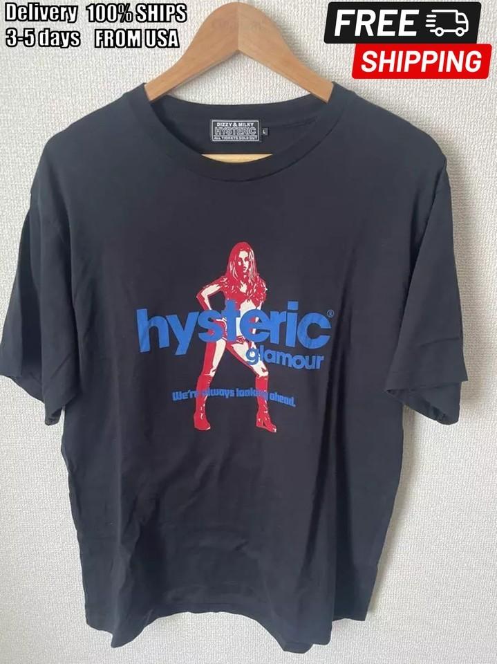 Перепечатка Hysteric Glamour базовая черная футболка с коротким рукавом Унисекс футболка NH2798 Унисекс футболка