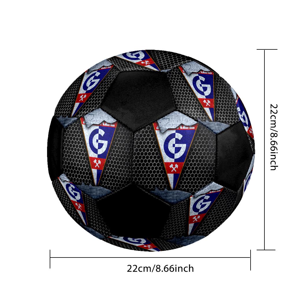 РАЗМЕР 5 Футбольный мяч Górnik Zabrze Цветной Для всех возрастов Машинная строчка ПВХ Готов к соревнованиям Прочный Высокий отскок