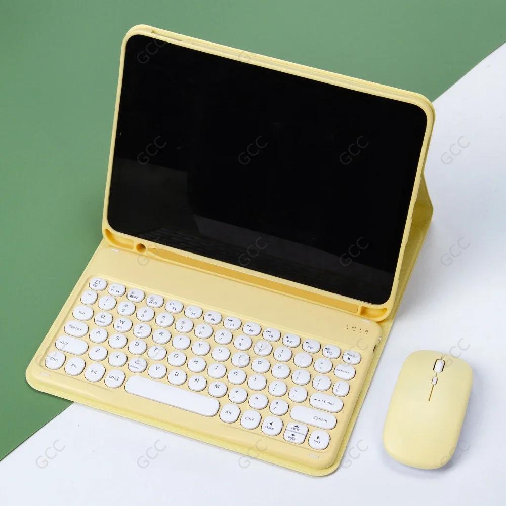 Чехлы-клавиатуры для планшетов для нового iPad 11-го A16 2025 Чехол со слотом для карандаша для iPad 10-го 9-го 8-го Air 6 5 4 Air 3 Pro 11 4-го 3-го
