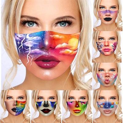 Косплей Женщины Мужчины Повседневная Антипылевая Маска Для Лица 3D Печати Забавная Маска Открытый Защитный Чехол Маски Для Лица