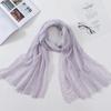 Muslim Fashion Women Crinkle Hijab Scarf Soft Solid Head Scarves Turban Shawls and Wraps Hijab Femme Musulman Kopftuch