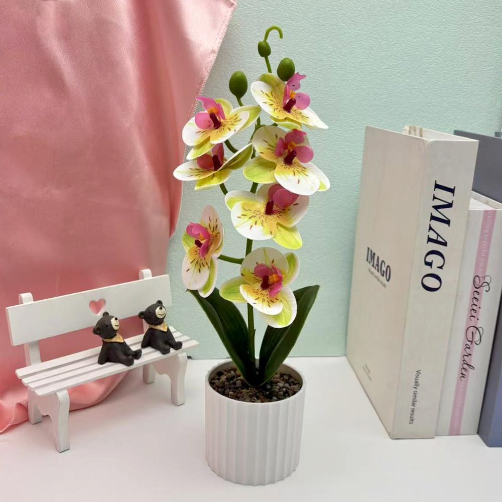 Faux Butterfly Orchid Floral Arrangement For Party Decorations And Home Styling