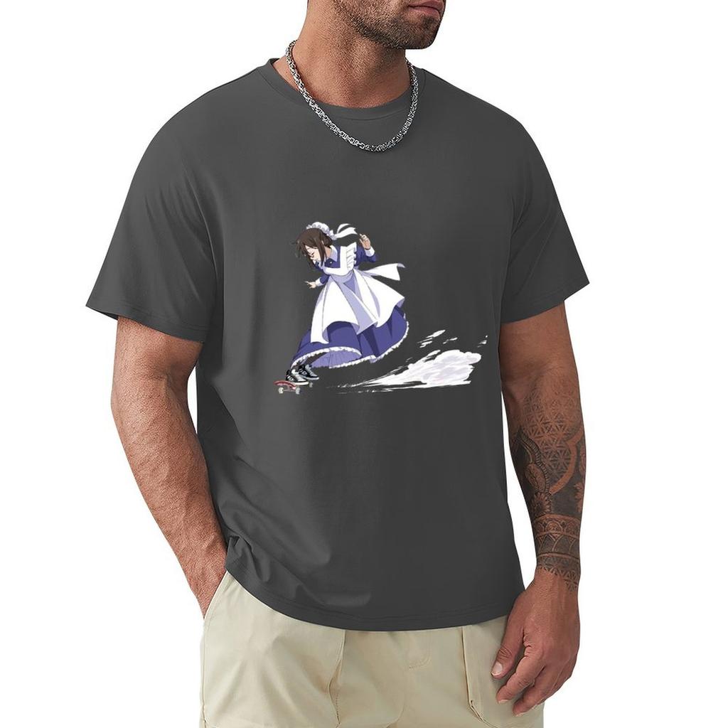 Skate Board Maid T-Shirt Graphic Tee Shirt Anime Tshirt Shirts Graphic Tee Men