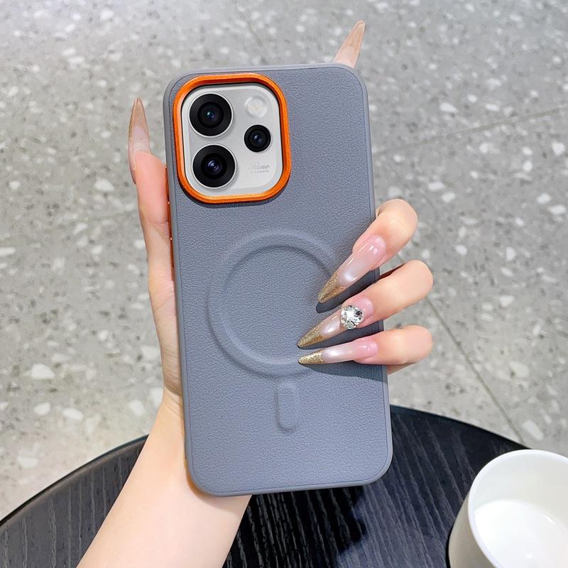 Phone Cases oppo,Faux‑Leather Magnetic Phone Case