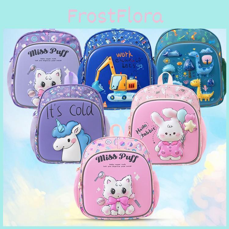 Cat Rabbit Dinosaur Horse Pattern Printing Kids Backpack Schoolbag Breathable