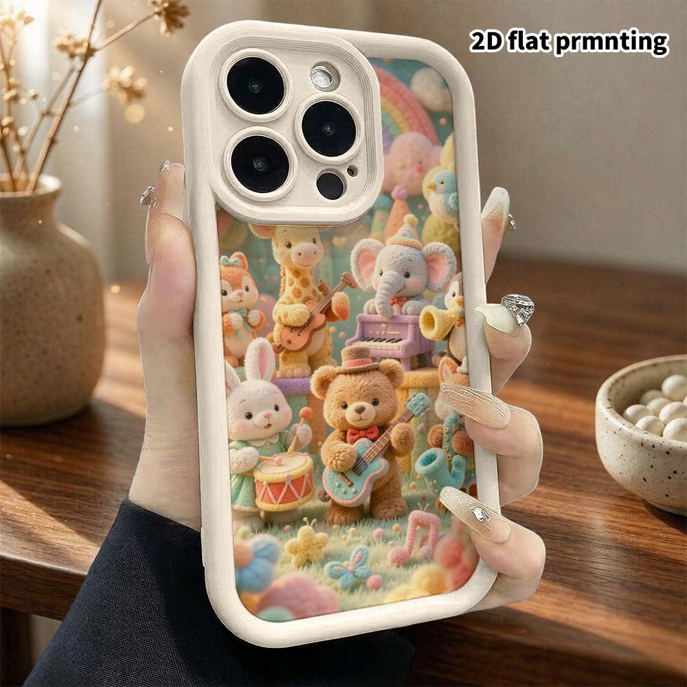 Phone Case: 2D flat, fits iPhone 18 17 16 15 14 13 12 Pro protective case, animal band concert, perfect Christmas and Halloween holiday gift
