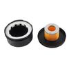 Air Compressor Silencer Plastic Shell Round Muffler3 4 25mm Filter Intake Dia 80mm