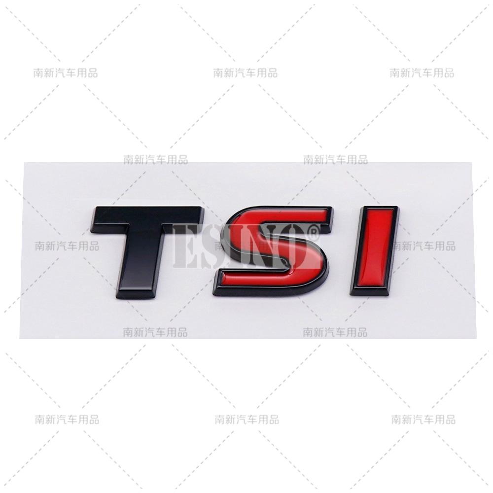 Car Styling 3D TSI ABS Adhesive Emblem Rear Trunk Badge Fender Sticker Car Body Decal for Volkswagen Golf Passat Tiguan Touareg