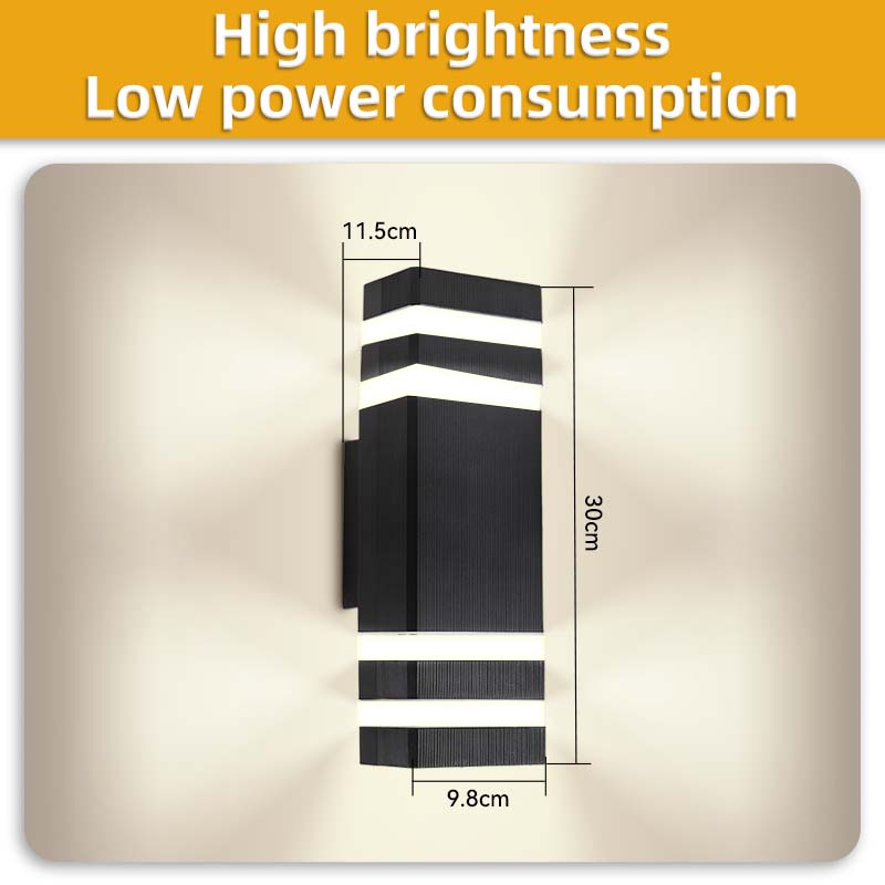 E27 светодиодные настенные светильники, сменные лампы, настенные светильники, лестницы, освещение спальни, коридора, IP44, водонепроницаемая наружная лампа для крыльца, домашний декор